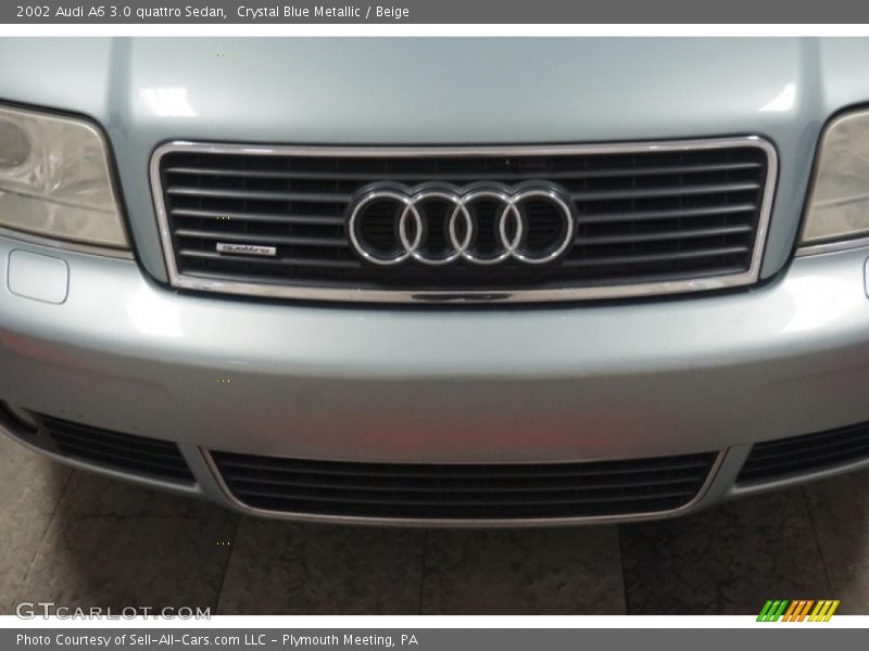 Crystal Blue Metallic / Beige 2002 Audi A6 3.0 quattro Sedan