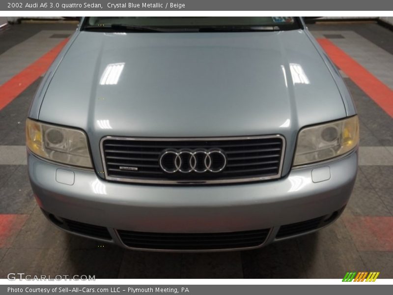 Crystal Blue Metallic / Beige 2002 Audi A6 3.0 quattro Sedan