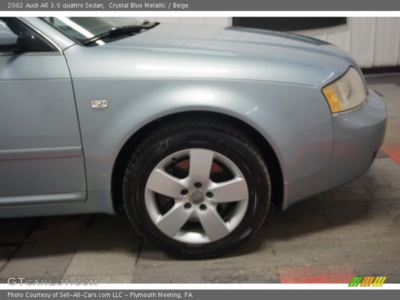 Crystal Blue Metallic / Beige 2002 Audi A6 3.0 quattro Sedan
