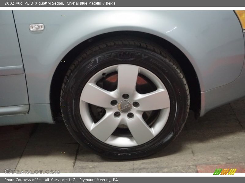 Crystal Blue Metallic / Beige 2002 Audi A6 3.0 quattro Sedan