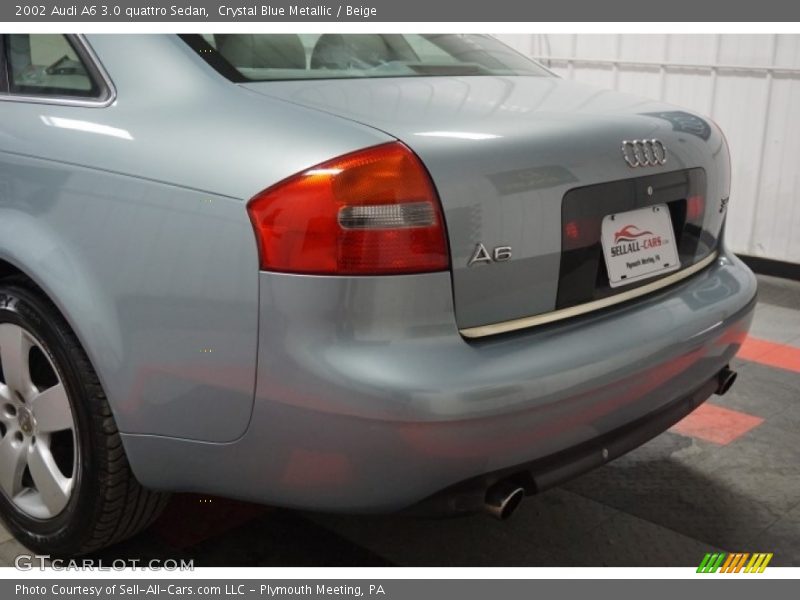 Crystal Blue Metallic / Beige 2002 Audi A6 3.0 quattro Sedan