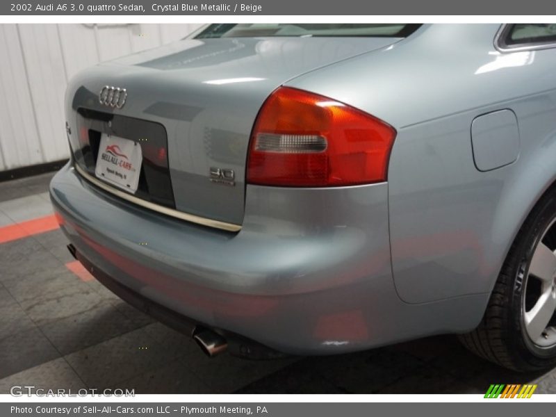 Crystal Blue Metallic / Beige 2002 Audi A6 3.0 quattro Sedan