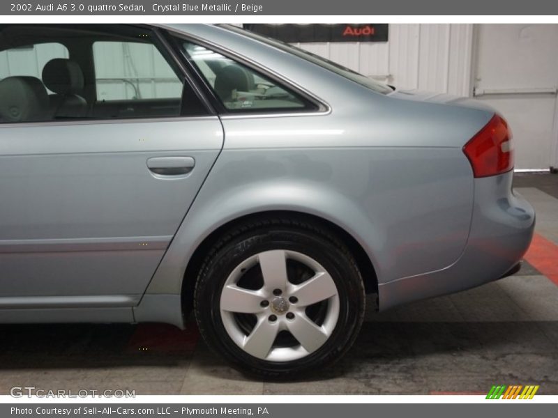 Crystal Blue Metallic / Beige 2002 Audi A6 3.0 quattro Sedan
