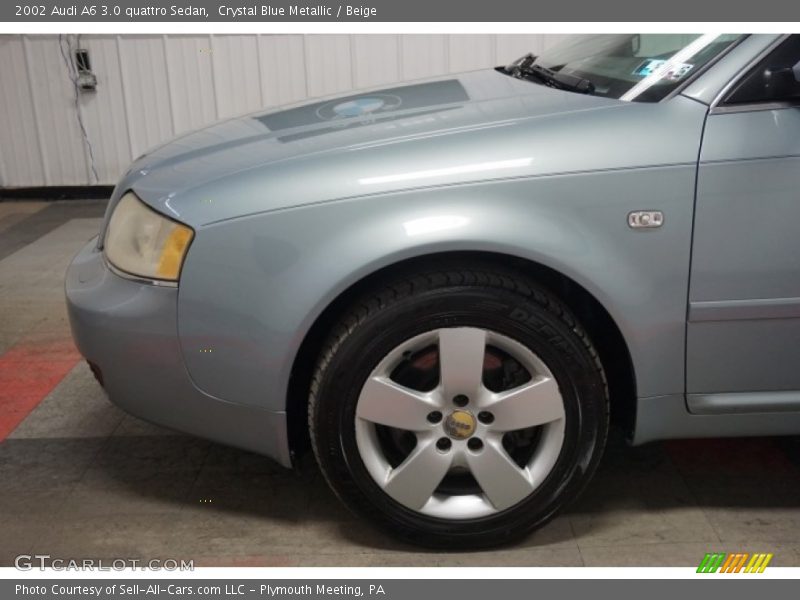Crystal Blue Metallic / Beige 2002 Audi A6 3.0 quattro Sedan