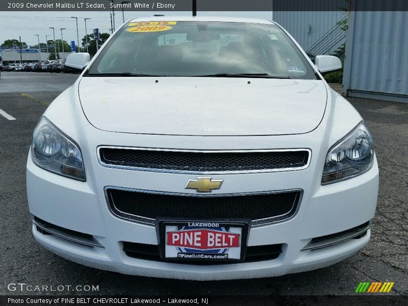 Summit White / Ebony 2009 Chevrolet Malibu LT Sedan