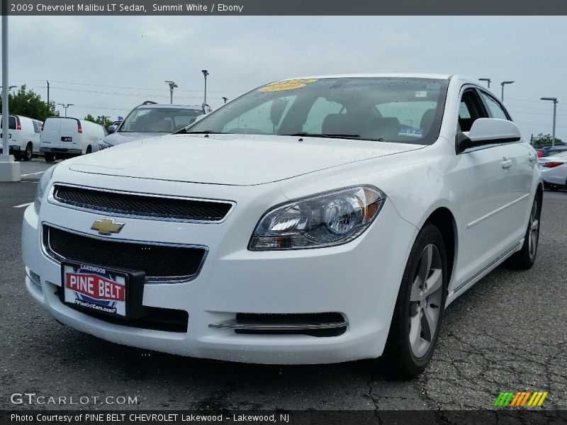 Summit White / Ebony 2009 Chevrolet Malibu LT Sedan