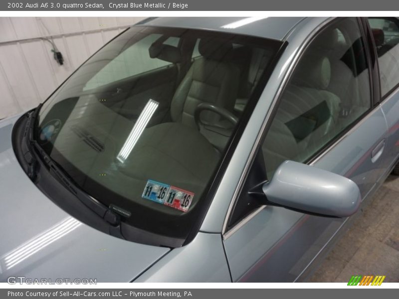 Crystal Blue Metallic / Beige 2002 Audi A6 3.0 quattro Sedan