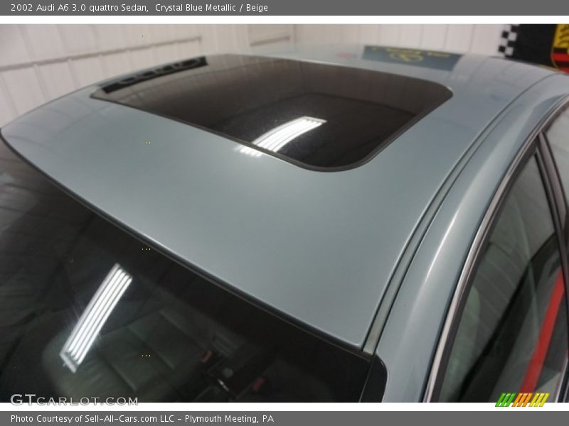 Crystal Blue Metallic / Beige 2002 Audi A6 3.0 quattro Sedan