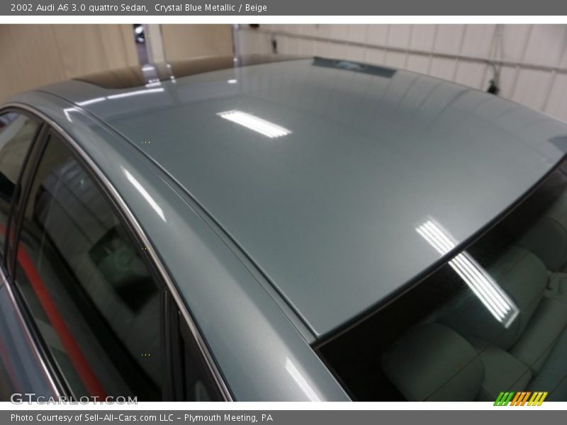 Crystal Blue Metallic / Beige 2002 Audi A6 3.0 quattro Sedan