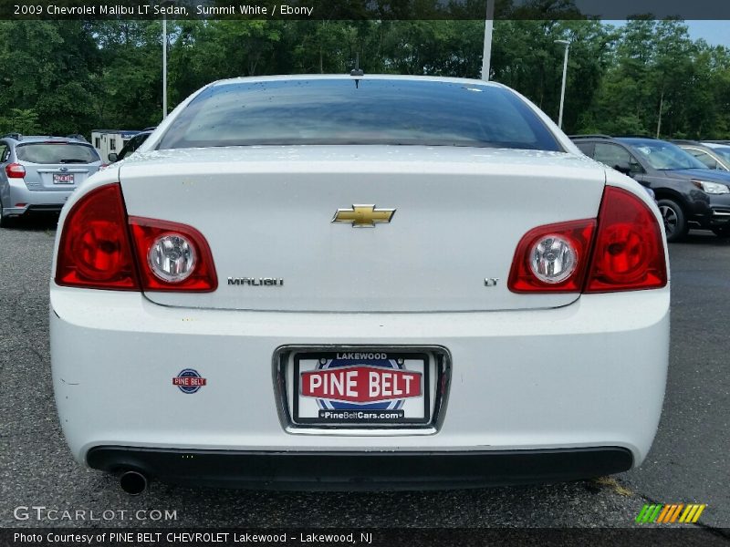 Summit White / Ebony 2009 Chevrolet Malibu LT Sedan