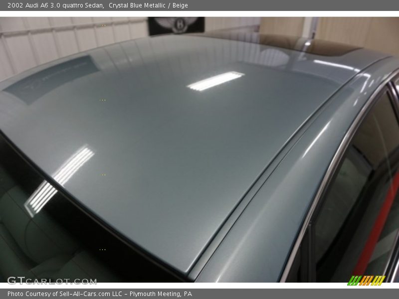 Crystal Blue Metallic / Beige 2002 Audi A6 3.0 quattro Sedan