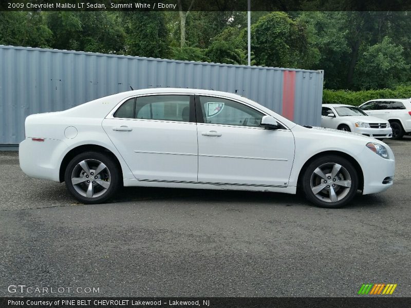 Summit White / Ebony 2009 Chevrolet Malibu LT Sedan