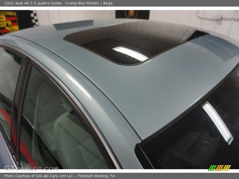 Crystal Blue Metallic / Beige 2002 Audi A6 3.0 quattro Sedan
