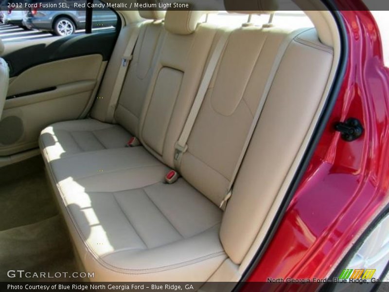 Red Candy Metallic / Medium Light Stone 2012 Ford Fusion SEL