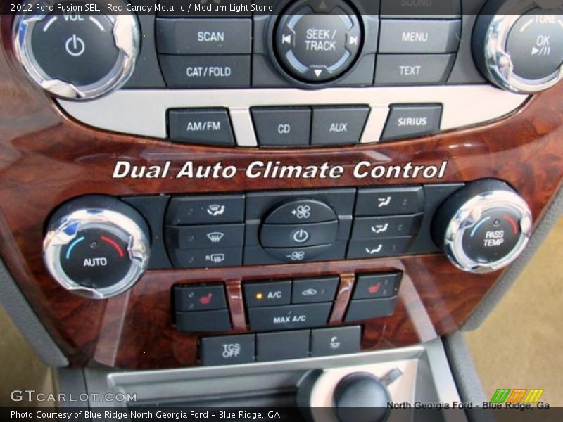 Red Candy Metallic / Medium Light Stone 2012 Ford Fusion SEL
