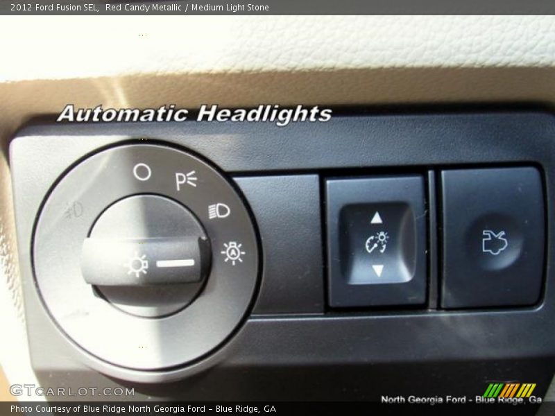 Red Candy Metallic / Medium Light Stone 2012 Ford Fusion SEL