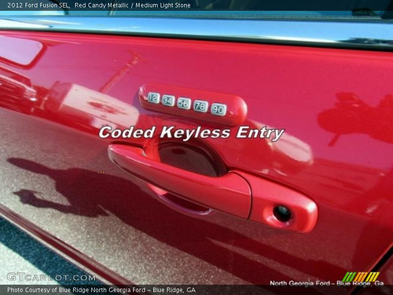 Red Candy Metallic / Medium Light Stone 2012 Ford Fusion SEL