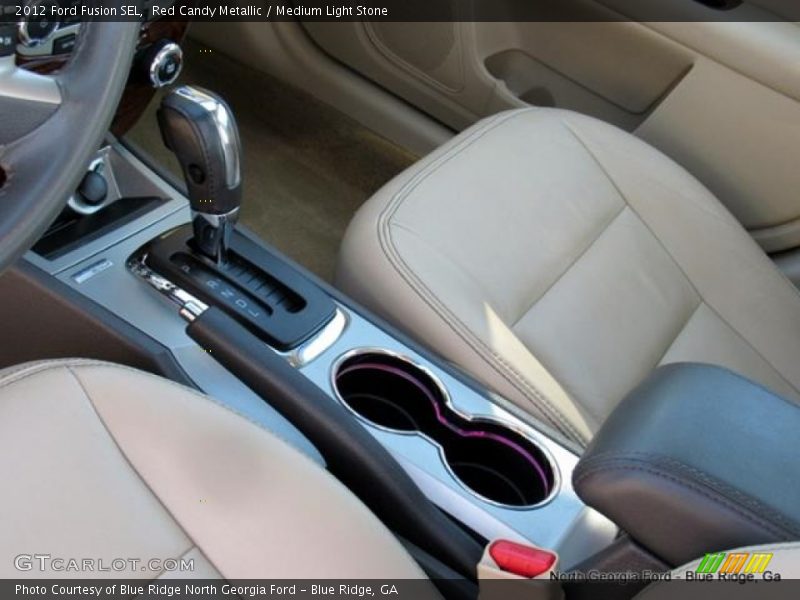 Red Candy Metallic / Medium Light Stone 2012 Ford Fusion SEL