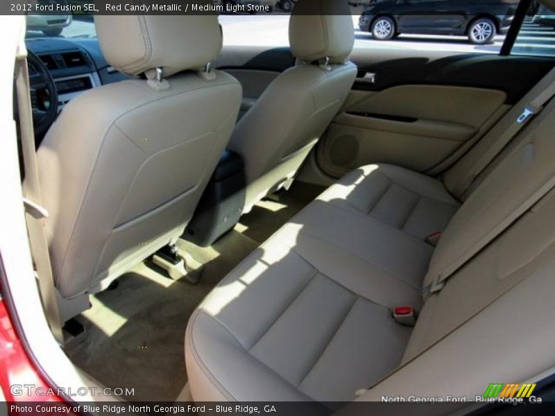 Red Candy Metallic / Medium Light Stone 2012 Ford Fusion SEL