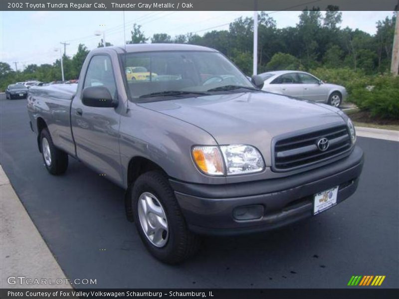 Thunder Gray Metallic / Oak 2002 Toyota Tundra Regular Cab