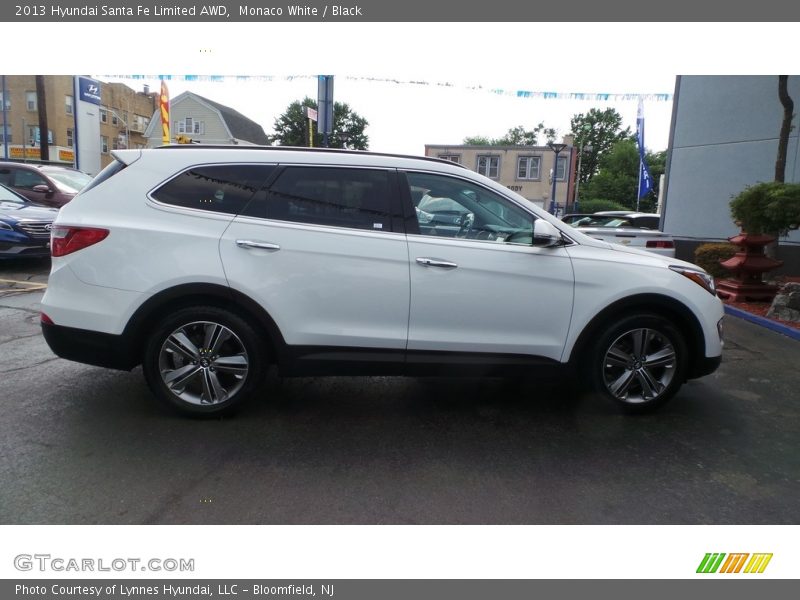 Monaco White / Black 2013 Hyundai Santa Fe Limited AWD