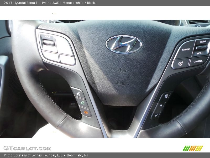 Monaco White / Black 2013 Hyundai Santa Fe Limited AWD
