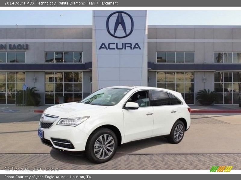 White Diamond Pearl / Parchment 2014 Acura MDX Technology