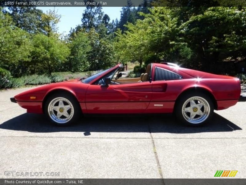 Rosso (Red) / Tan 1985 Ferrari 308 GTS Quattrovalvole