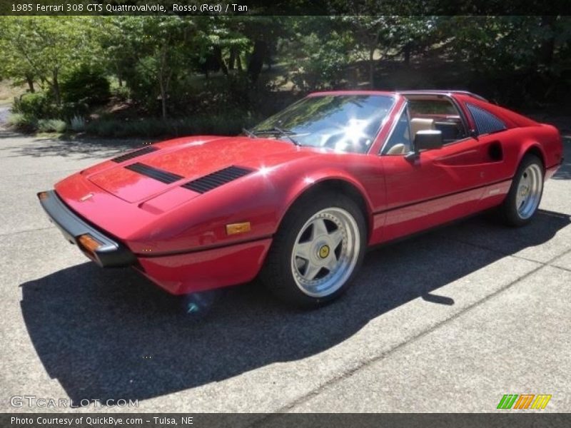 Rosso (Red) / Tan 1985 Ferrari 308 GTS Quattrovalvole
