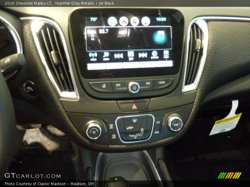 Nightfall Gray Metallic / Jet Black 2016 Chevrolet Malibu LT