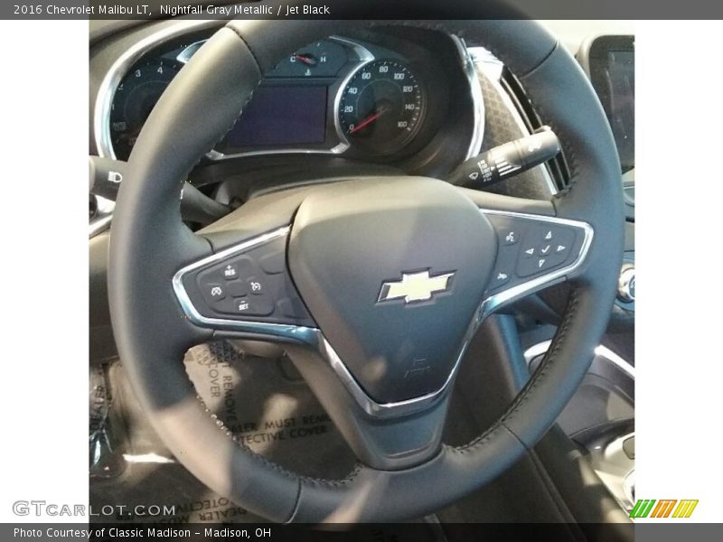 Nightfall Gray Metallic / Jet Black 2016 Chevrolet Malibu LT