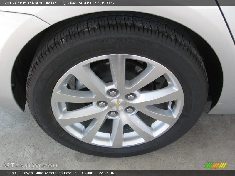 Silver Ice Metallic / Jet Black 2016 Chevrolet Malibu Limited LTZ