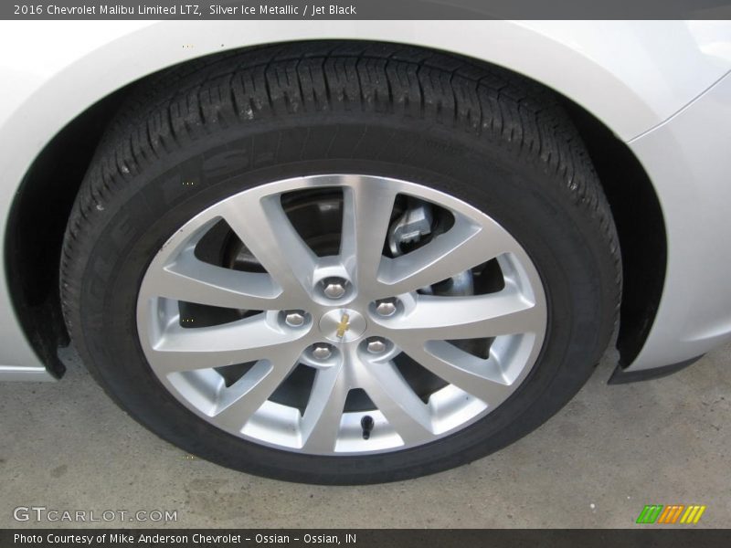 Silver Ice Metallic / Jet Black 2016 Chevrolet Malibu Limited LTZ