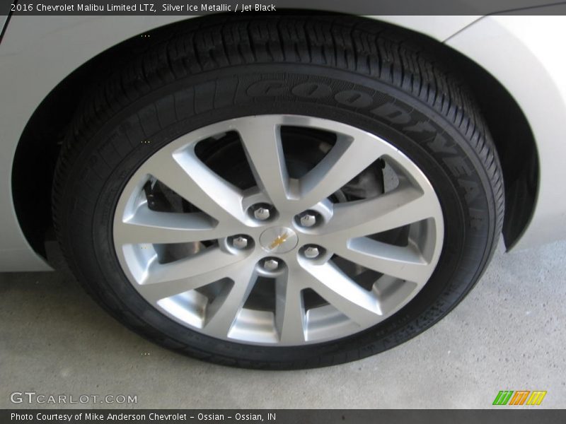Silver Ice Metallic / Jet Black 2016 Chevrolet Malibu Limited LTZ