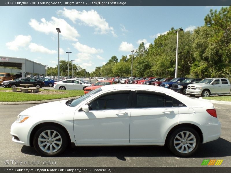 Bright White / Black/Light Frost Beige 2014 Chrysler 200 Touring Sedan