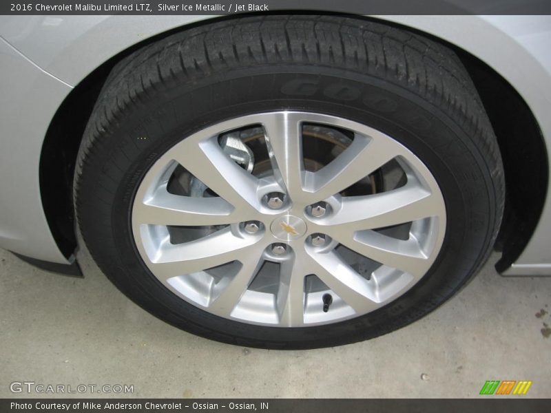 Silver Ice Metallic / Jet Black 2016 Chevrolet Malibu Limited LTZ