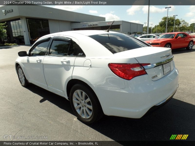 Bright White / Black/Light Frost Beige 2014 Chrysler 200 Touring Sedan