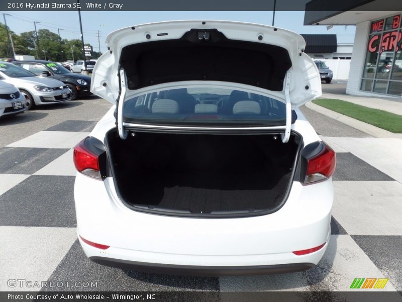 White / Gray 2016 Hyundai Elantra SE