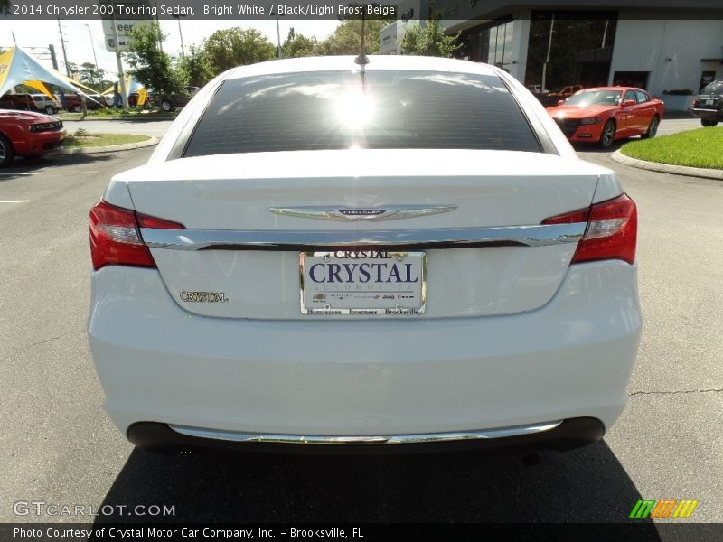 Bright White / Black/Light Frost Beige 2014 Chrysler 200 Touring Sedan
