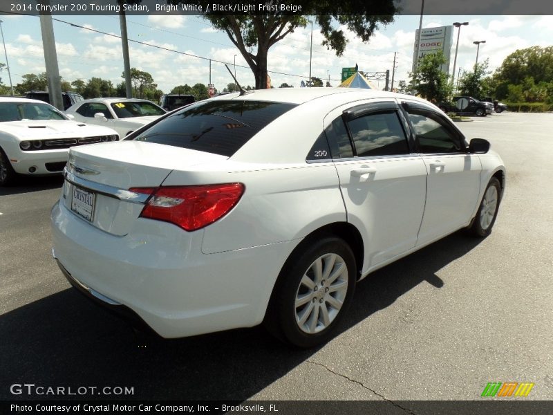 Bright White / Black/Light Frost Beige 2014 Chrysler 200 Touring Sedan
