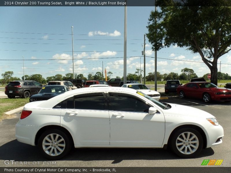 Bright White / Black/Light Frost Beige 2014 Chrysler 200 Touring Sedan