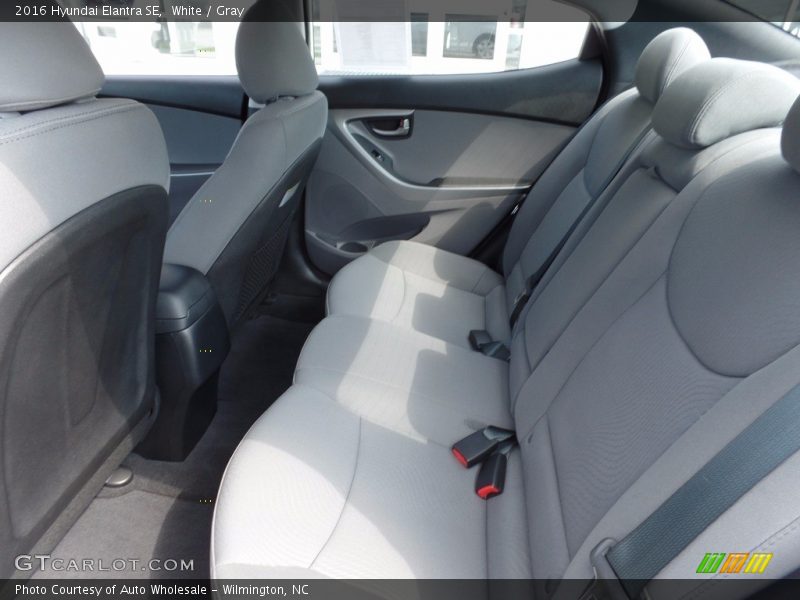 White / Gray 2016 Hyundai Elantra SE