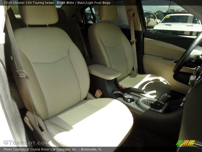 Bright White / Black/Light Frost Beige 2014 Chrysler 200 Touring Sedan