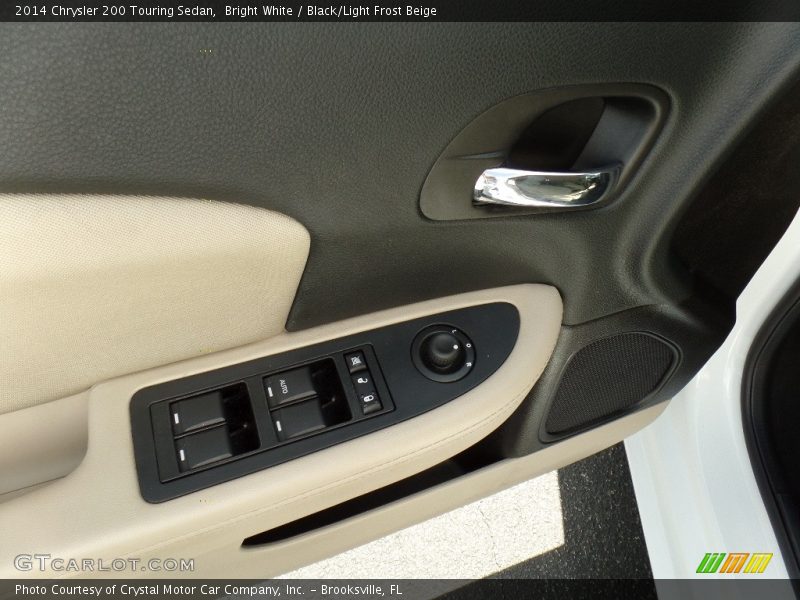 Bright White / Black/Light Frost Beige 2014 Chrysler 200 Touring Sedan