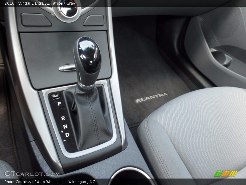 White / Gray 2016 Hyundai Elantra SE