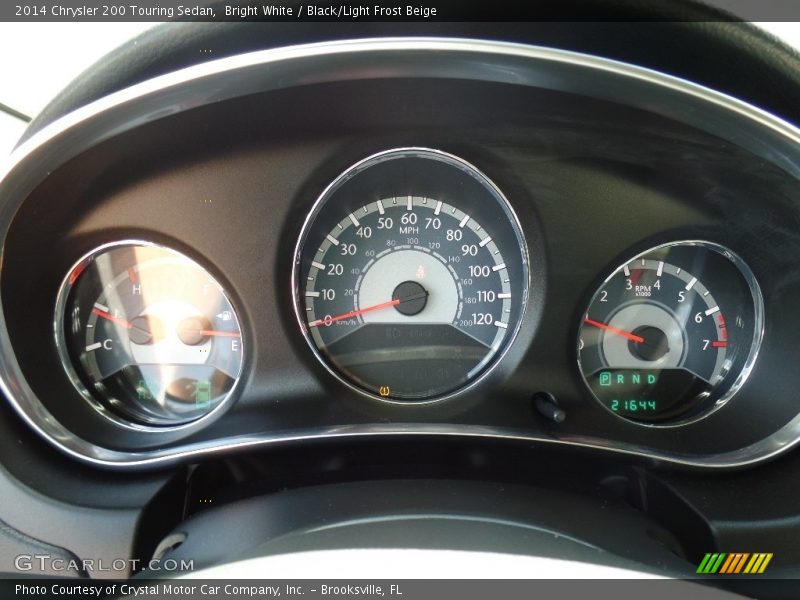 Bright White / Black/Light Frost Beige 2014 Chrysler 200 Touring Sedan