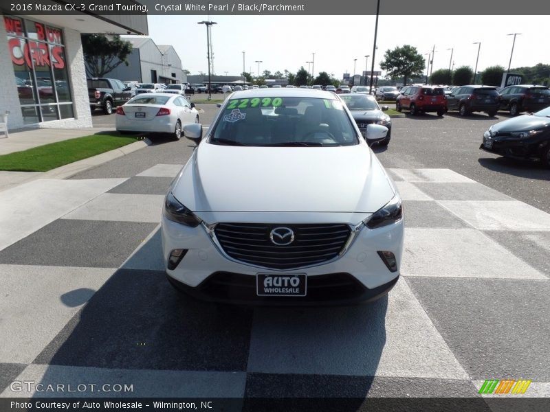Crystal White Pearl / Black/Parchment 2016 Mazda CX-3 Grand Touring