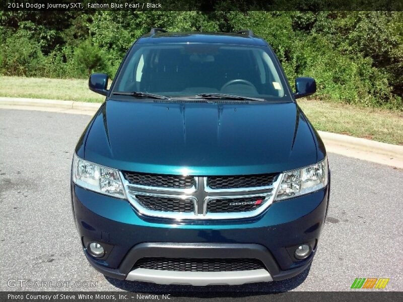 Fathom Blue Pearl / Black 2014 Dodge Journey SXT