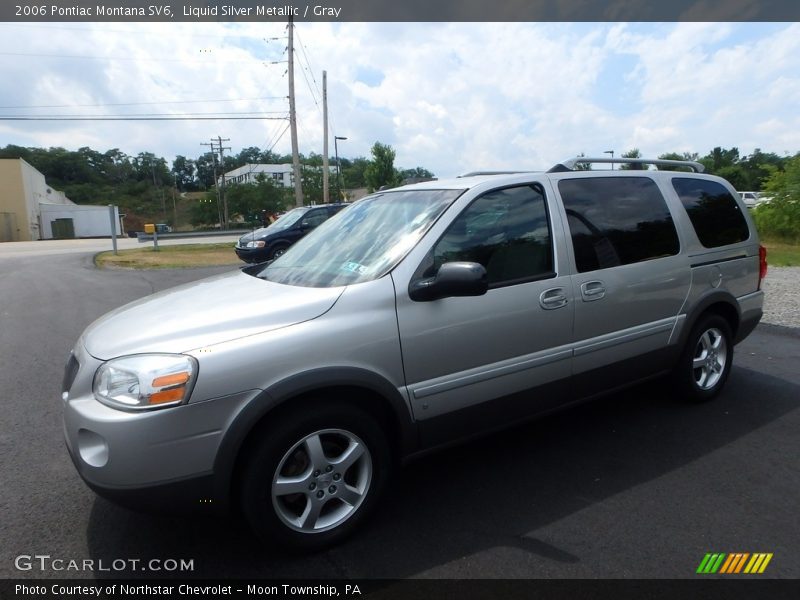 Liquid Silver Metallic / Gray 2006 Pontiac Montana SV6