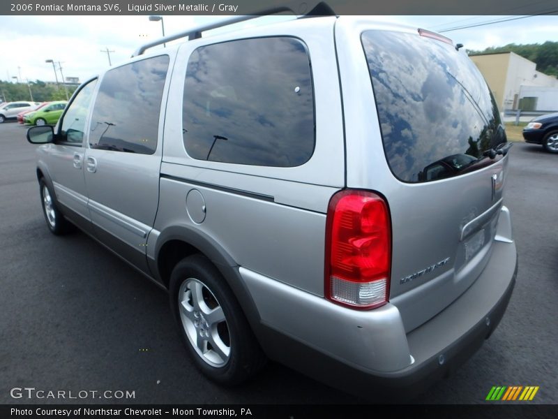 Liquid Silver Metallic / Gray 2006 Pontiac Montana SV6